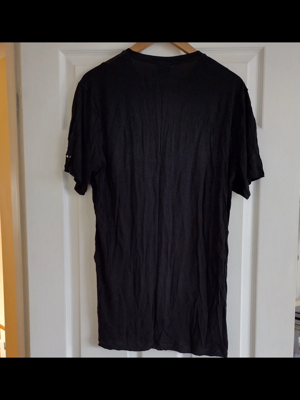 Zara Women's Black Crew Neck T-Shirt L Tall - Picture 3 of 7